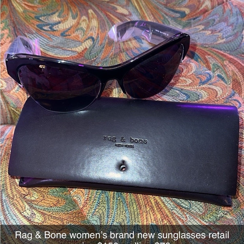 Rag & Bone Women's Black Sunglasses